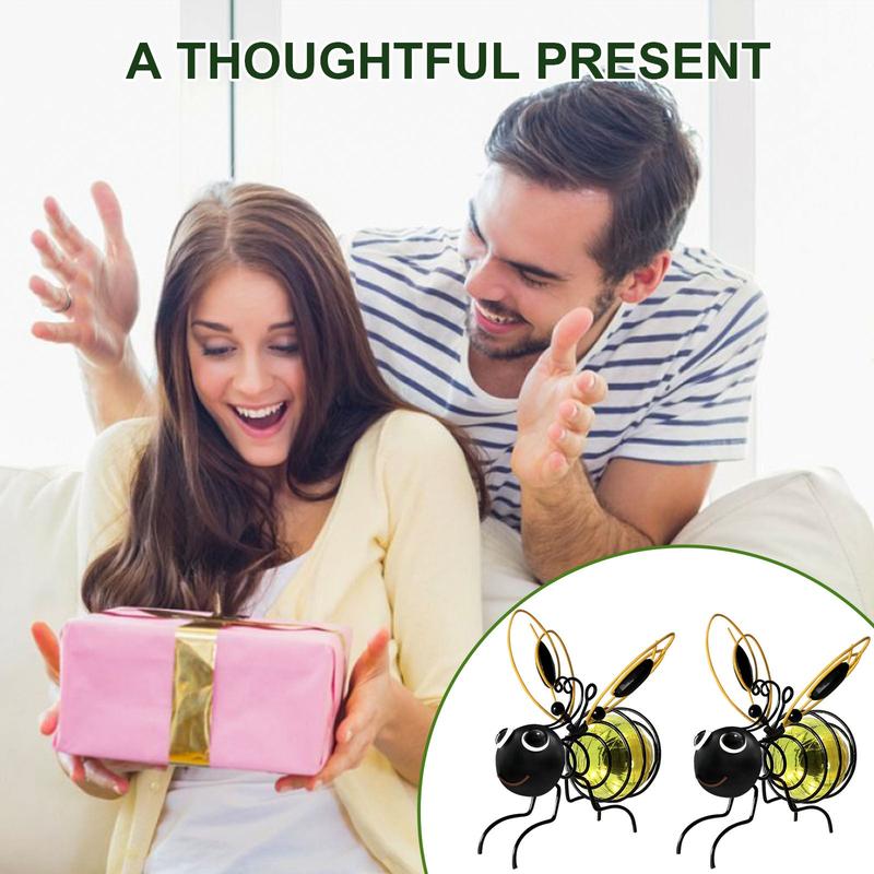 Hanging Solar Bee Garden Light 🐝 Cute Outdoor Lantern for Patio, Porch & Flower Beds