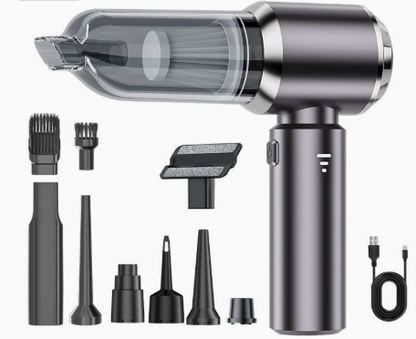 🚗 5-in-1 Mini Car Vacuum | Powerful Cordless Air Duster