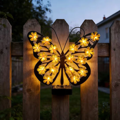 🔥🦋 Solar Butterfly Wall Art – A Beautiful Glow for Your Outdoor Space