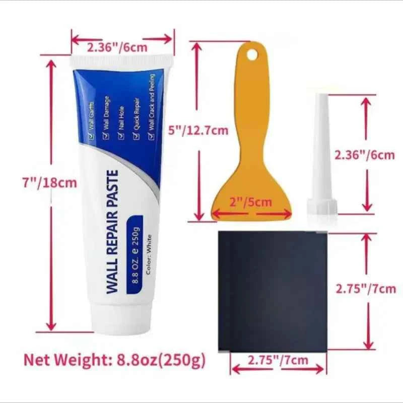 🧱 Drywall Repair Kit | Quick-Drying Wall Mending Paste 250g
