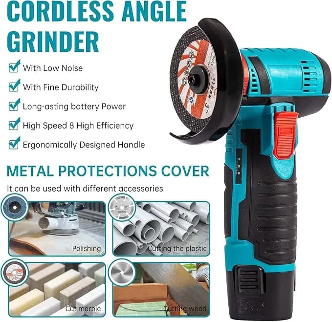 🔩⚡ Hot Sale 50% OFF🔥 Cordless Mini Angle Grinder | Lightweight, Powerful & Easy to Carry