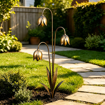 ⚜️Enchanting Lily of the Valley Garden Stakes🔔 – Add Charm & Gentle Melody to Your Outdoor Space