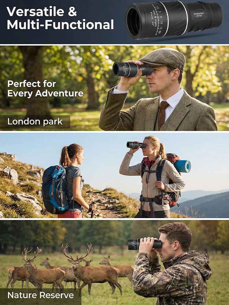 Used by American Mountain Guides! 100x HD Monocular, IPX5 Waterproof & Fog-Proof🧭🔭