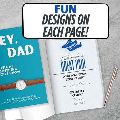📖❤️Hey, Dad! Tell Me Something I Don't Know Journal—A Keepsake He’ll Cherish Forever