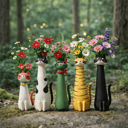 🐱 Cat Design Vase | Gift Idea for Family, Friends & Loved Ones