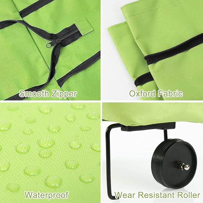 Collapsible rolling shopping bag