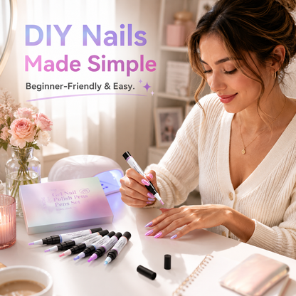 💅 5-in-1 Gel Nail Polish Pen – Flawless Shimmer Nails at Home
