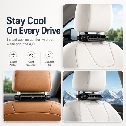 🍃Stay Cool In Summer🎁Convenient&Powerful - Rechargeable Car Seat Cooling Fans💪