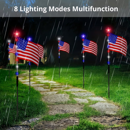 🔥Buy One Get One Free🗽US Independence Day Promotion- Solar Flag Light Set