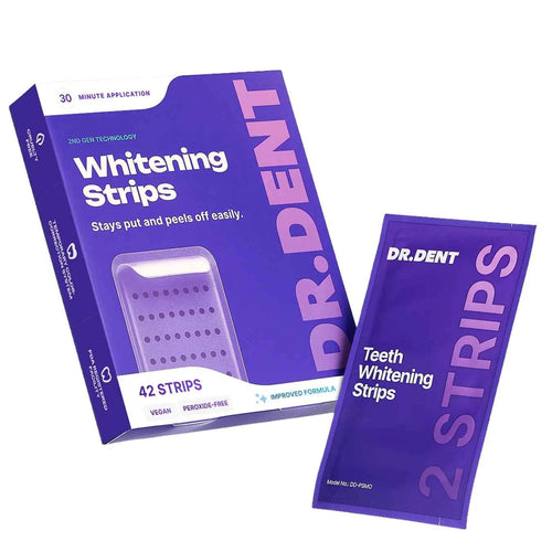 ✨ Teeth Whitening Strips | Peroxide-Free & Gentle Formula