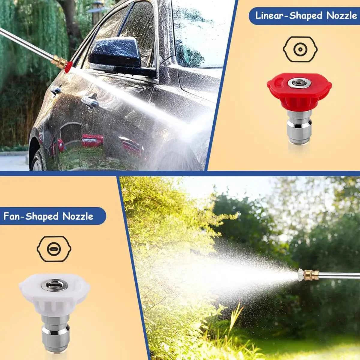 💧 Hydro Jet Power Washer | Garden Hose High Pressure Nozzle