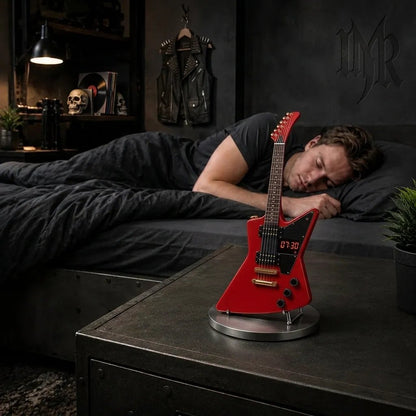 🎸 Electric Guitar Shaped Alarm Clock | Rock Style Desktop Decor