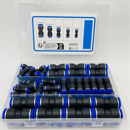 🔥1/4 Inch Pneumatic Push-to-Connect Air Hose Fittings Kit