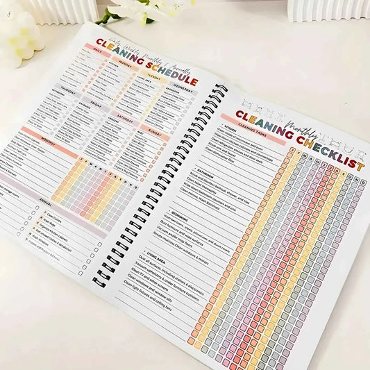 📒 A4 Daily Planner Notebook | Schedule & Focus Checklist