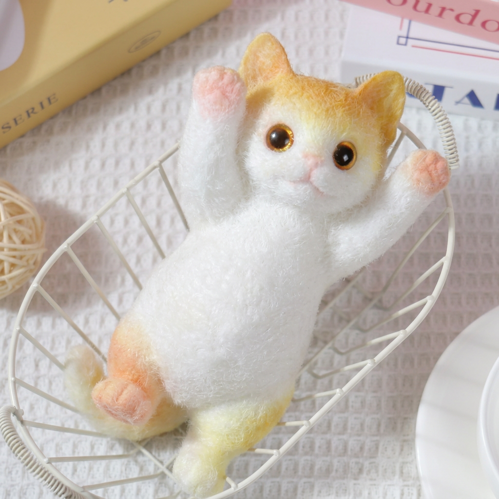 🎨🐾Soft and Cuddly Cat – Stress-Relief Squeezable Toy