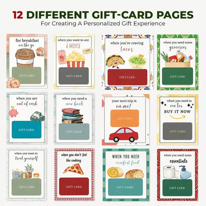 🎁70% OFF!!!-Ready for Christmas!🎅Christmas Gift Card Book, DIY Spiral-Bound Christmas Gift Card Holder Book🎁Personalized Xmas Gifts for Family, Festive & Party Supplies
