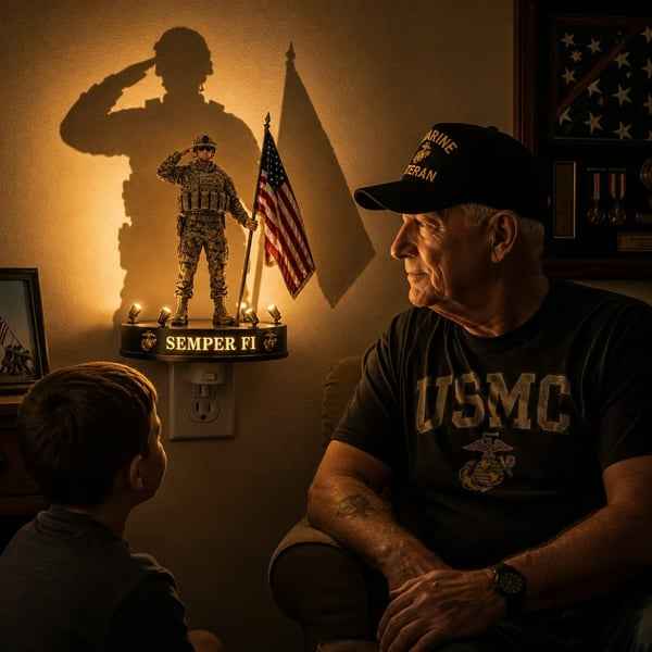 🔥LAST DAY 49% OFF- U.S. Marine Corps Semper Fi Shadow Night Light