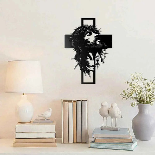 ✝️ Christian Cross Metal Wall Decor | Laser Cut Hanging Art