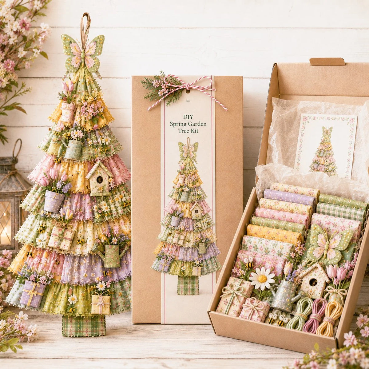 🎄Beginner-Friendly DIY Oversized Patchwork Christmas Tree Door Hanging Kit