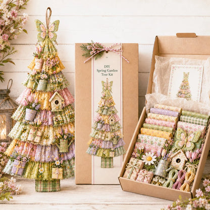 🎄Beginner-Friendly DIY Oversized Patchwork Christmas Tree Door Hanging Kit