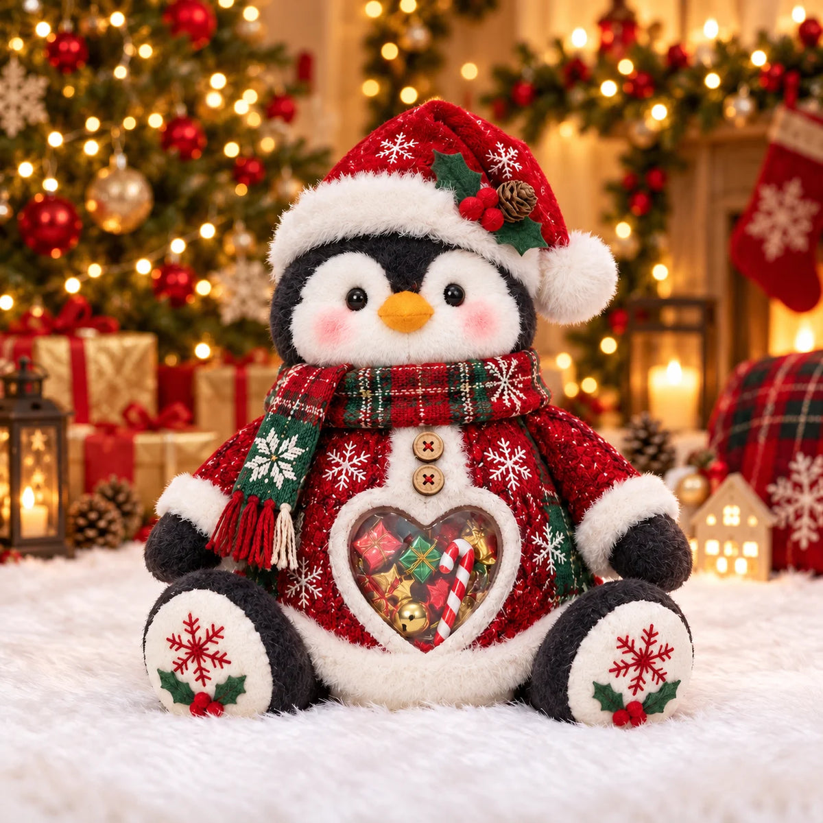 ⏰LAST DAY 50% OFF💯🎅 Refillable Christmas Figurine Treat Holder