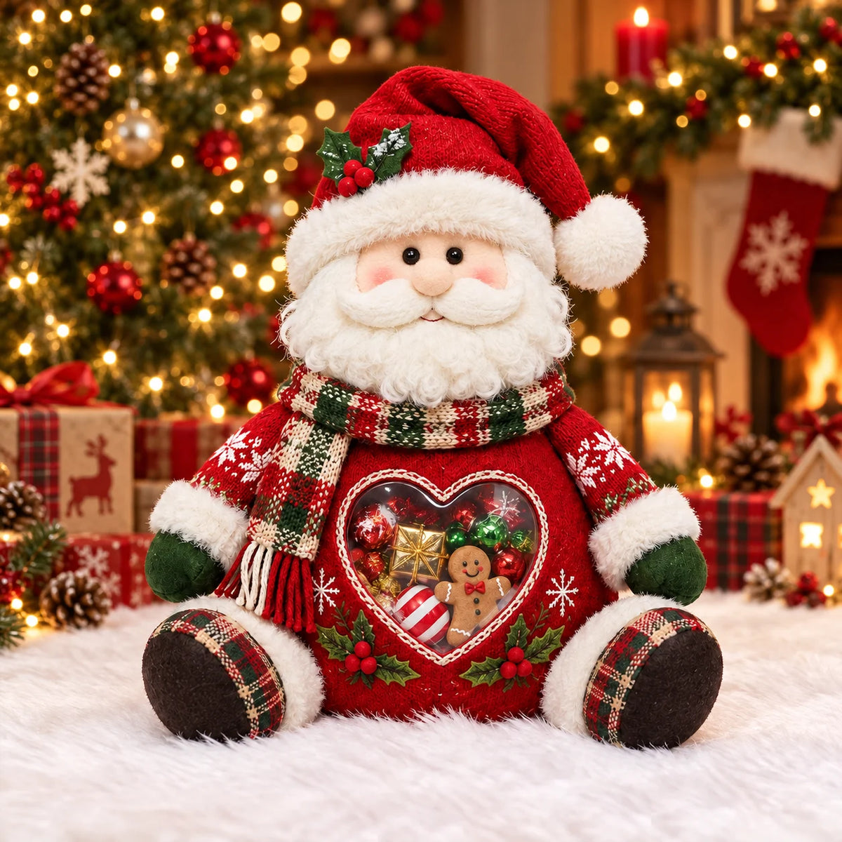 ⏰LAST DAY 50% OFF💯🎅 Refillable Christmas Figurine Treat Holder