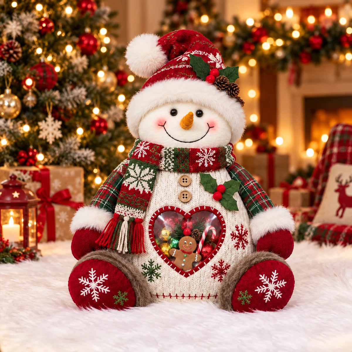 ⏰LAST DAY 50% OFF💯🎅 Refillable Christmas Figurine Treat Holder