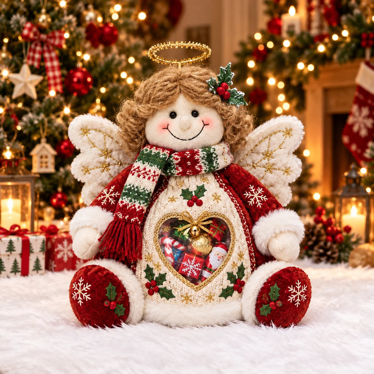 ⏰LAST DAY 50% OFF💯🎅 Refillable Christmas Figurine Treat Holder