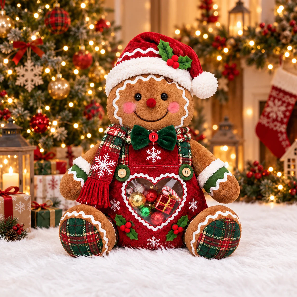 ⏰LAST DAY 50% OFF💯🎅 Refillable Christmas Figurine Treat Holder