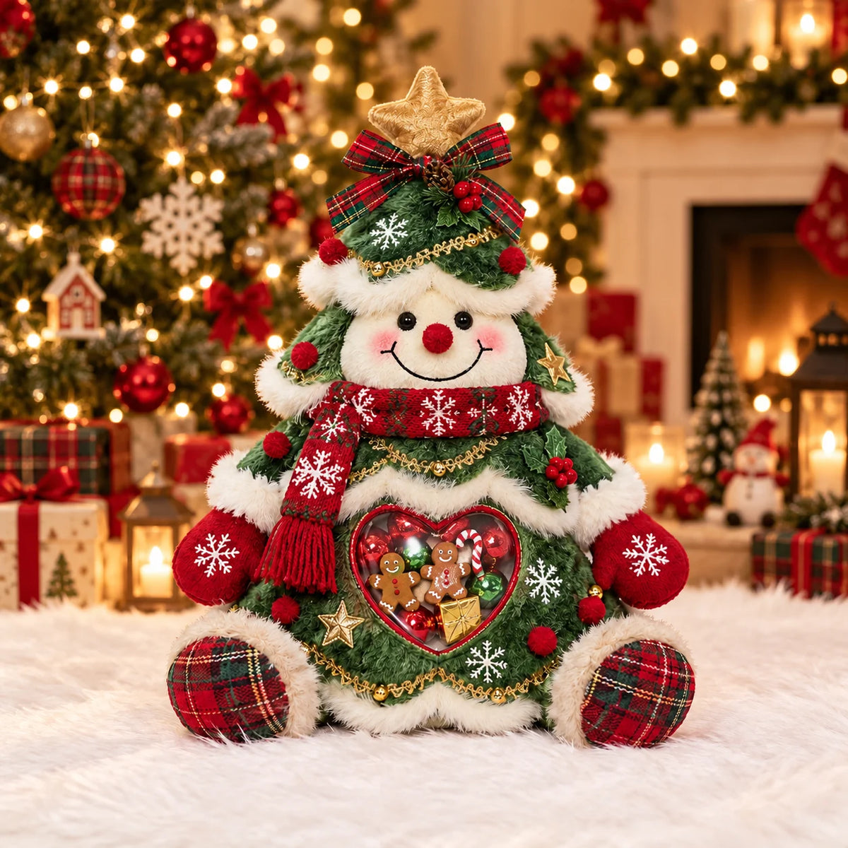 ⏰LAST DAY 50% OFF💯🎅 Refillable Christmas Figurine Treat Holder