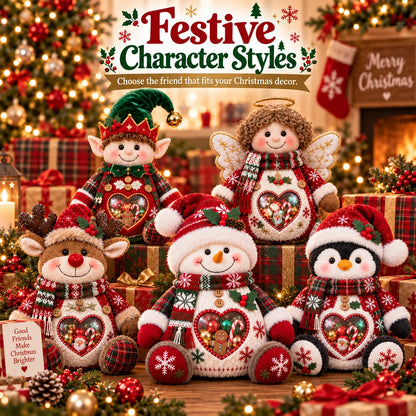 ⏰LAST DAY 50% OFF💯🎅 Refillable Christmas Figurine Treat Holder