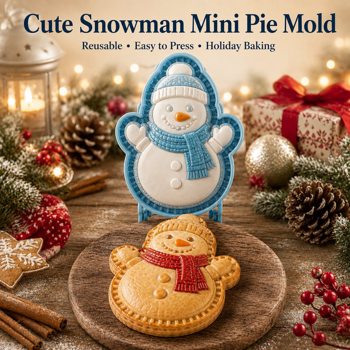 🔥🔥Last Day Promotion!✨ 🎄16-Design Christmas Mini Pie Mold Collection 🥧