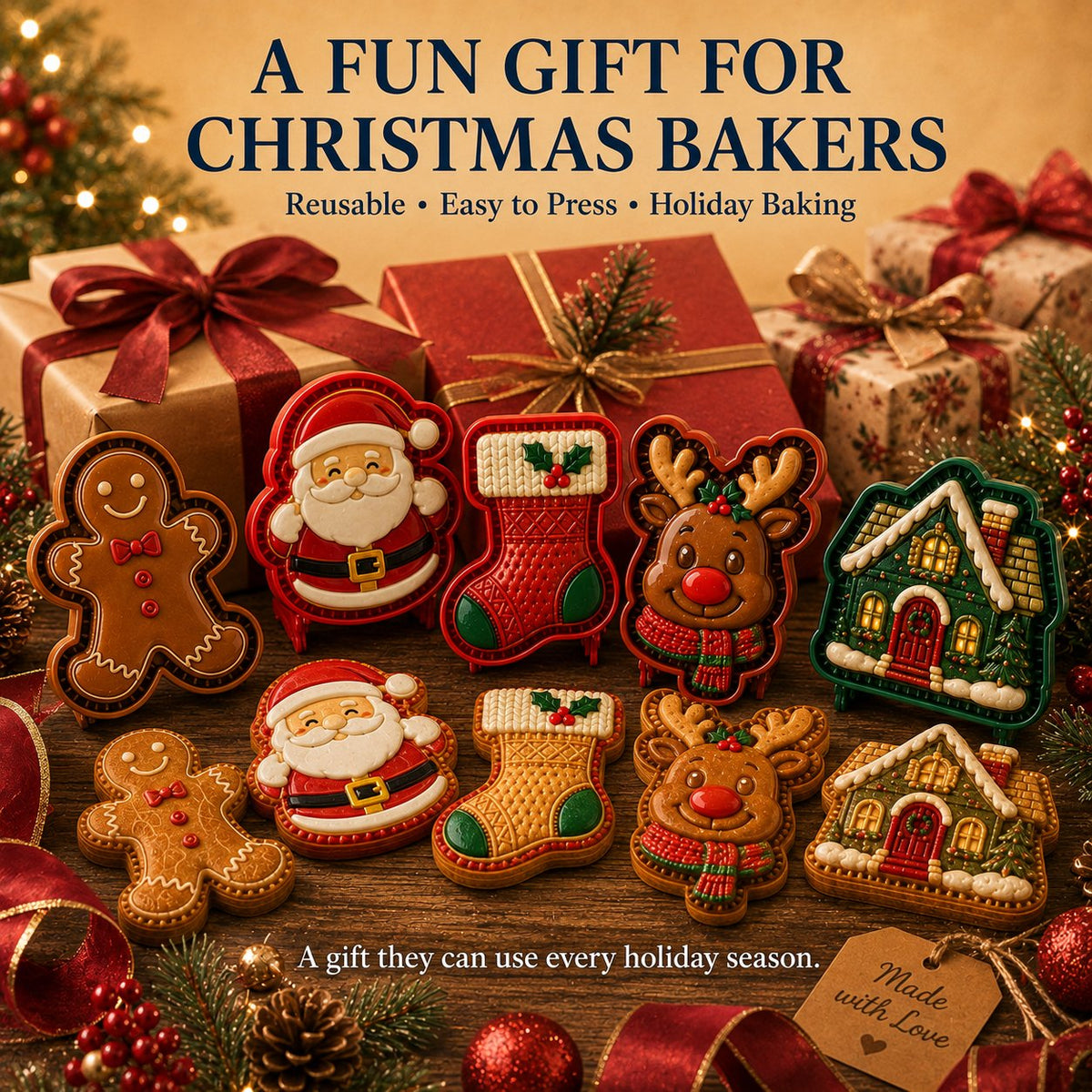 🔥🔥Last Day Promotion!✨ 🎄16-Design Christmas Mini Pie Mold Collection 🥧