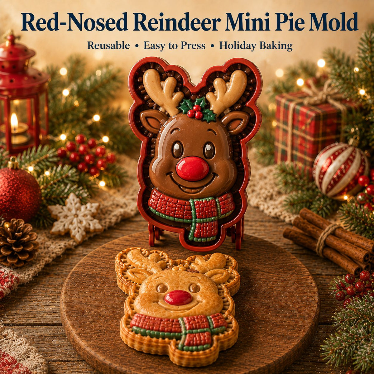🔥🔥Last Day Promotion!✨ 🎄16-Design Christmas Mini Pie Mold Collection 🥧