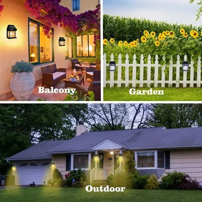 🌞 Solar Outdoor Wall Lights | Motion Sensor Waterproof IP65