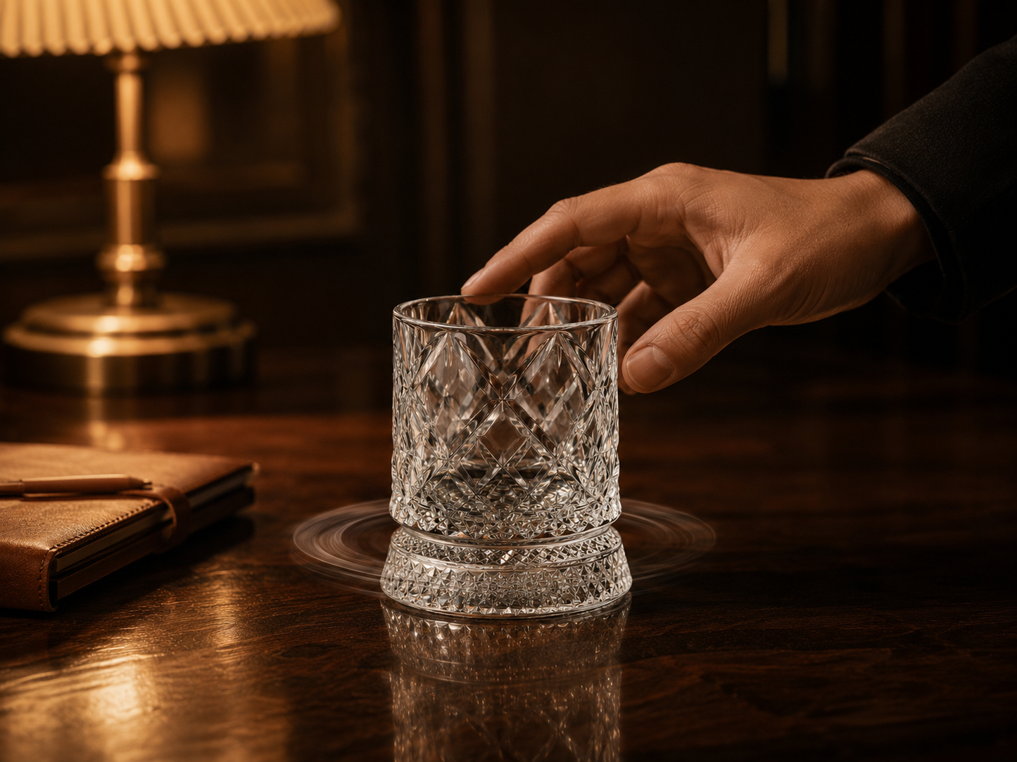 😎Best Gift For Gentlemen-360° Spinning Crystal Whiskey Glass🥃