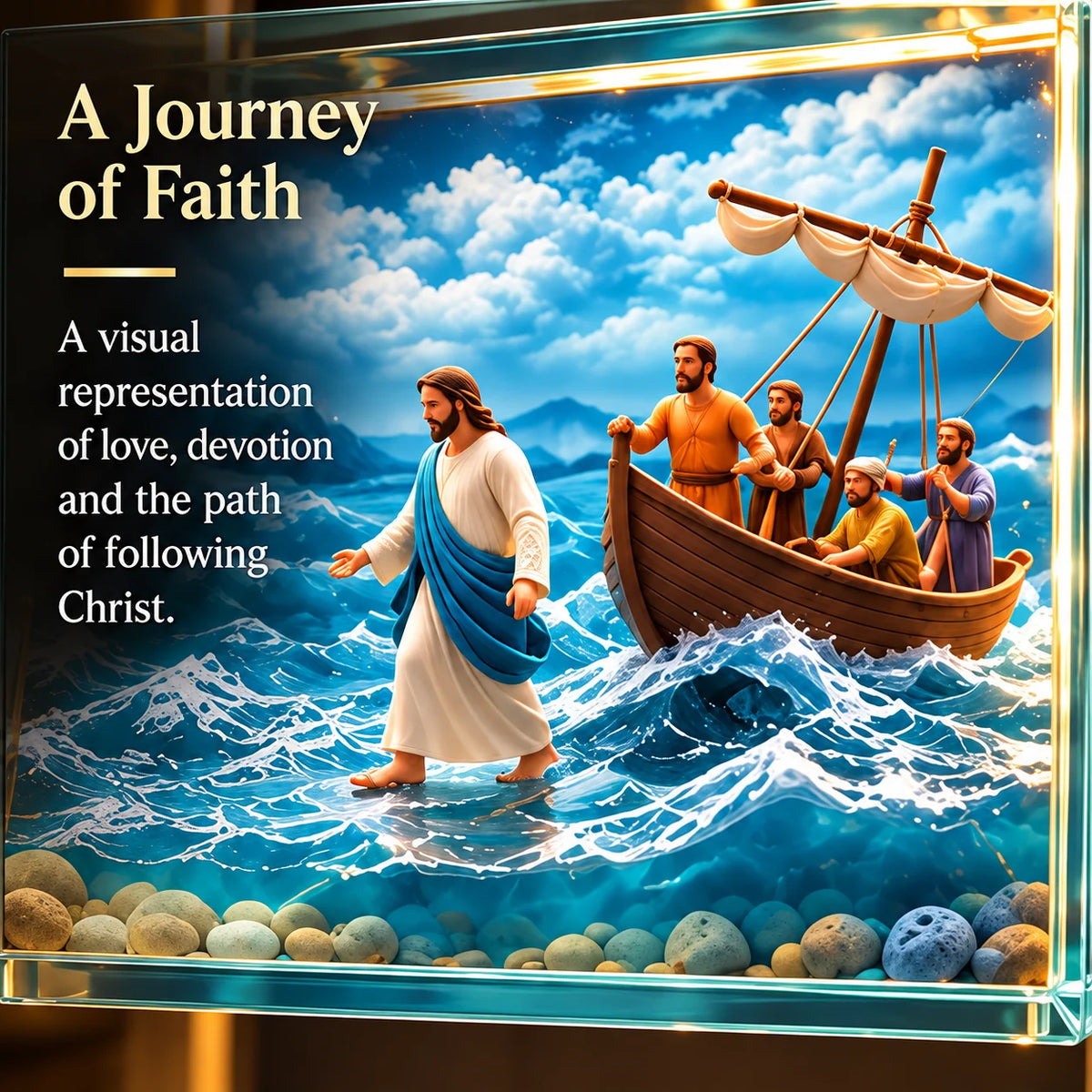 ✨ Last Day – 49% OFF!✝️The Story of Jesus in 6 Scenes Cross Lamp