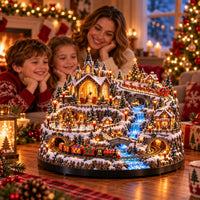 Lighted Animated Christmas Village
