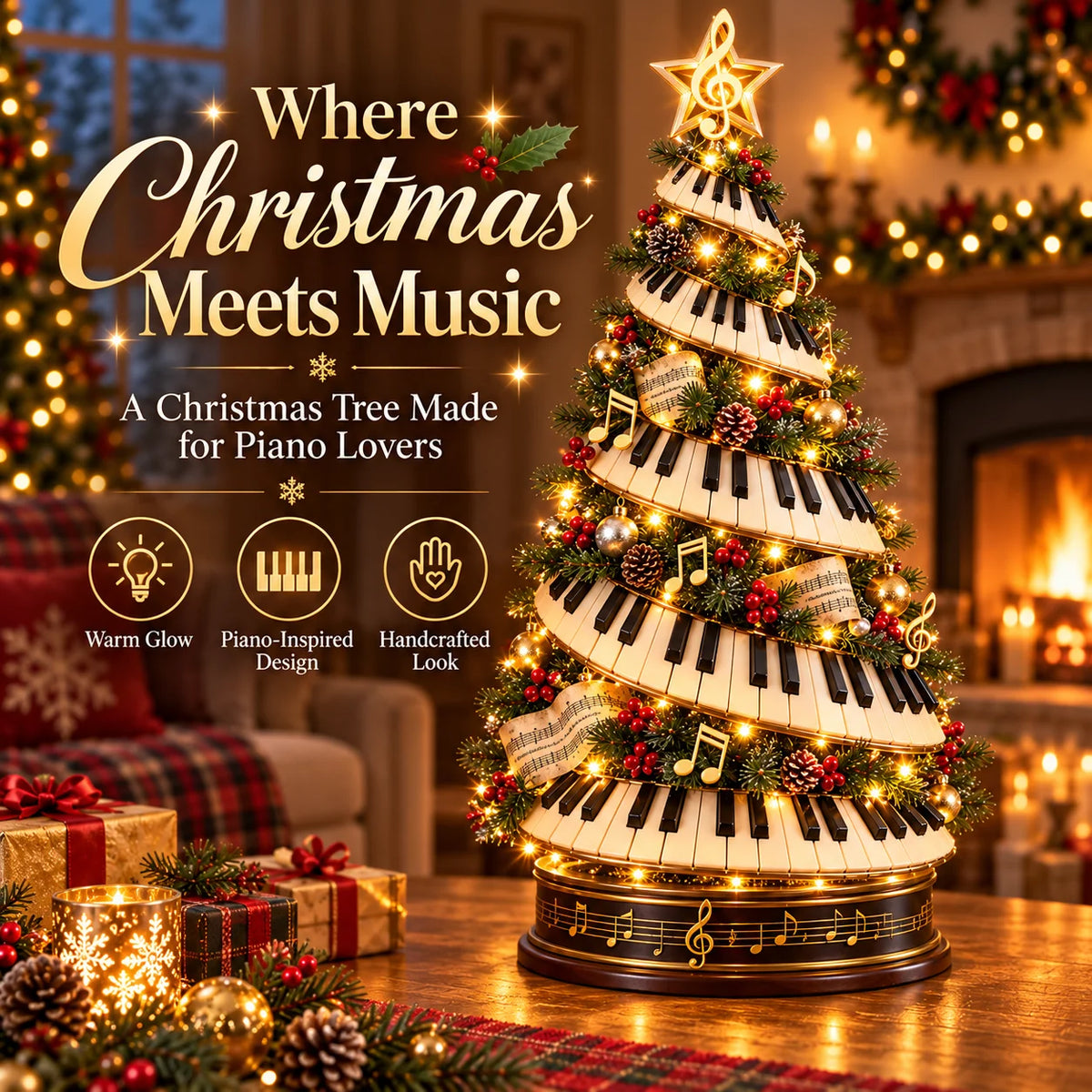 🎹🎄 Christmas in Every Key | Lighted Piano Tree ✨