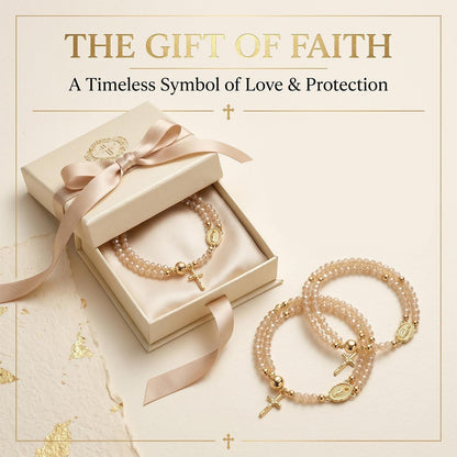 🔥🔥 ✝️Handcrafted rosary bracelets -  A Warm Companion for Your Faith Journey📿