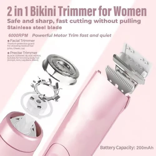 🔥 Winter & New Year Gift - Comfort 2 in 1 Electric Lady Shaver