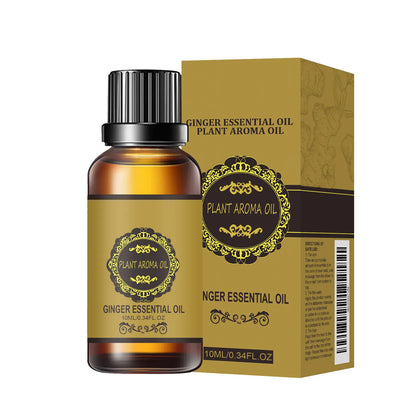 ✨Ginger Massage Essential Oil 🌿Natural Plant Belly Drainage Oil Body Sculpting Slimming Aroma Oil For Personal Body Care