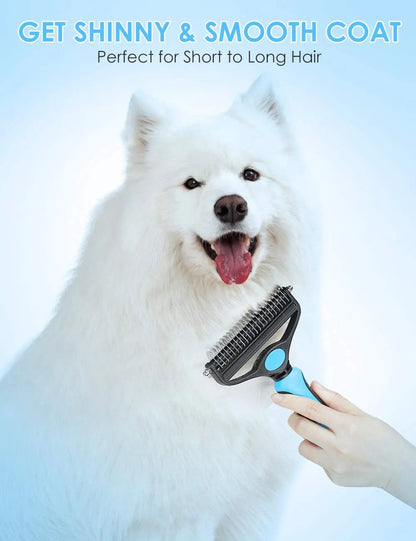 🔥Buy 1 Get 1 Free ! 🏆 Professional Detangling Tool For Dogs And Cats – Gentle On Skin✂️🔥