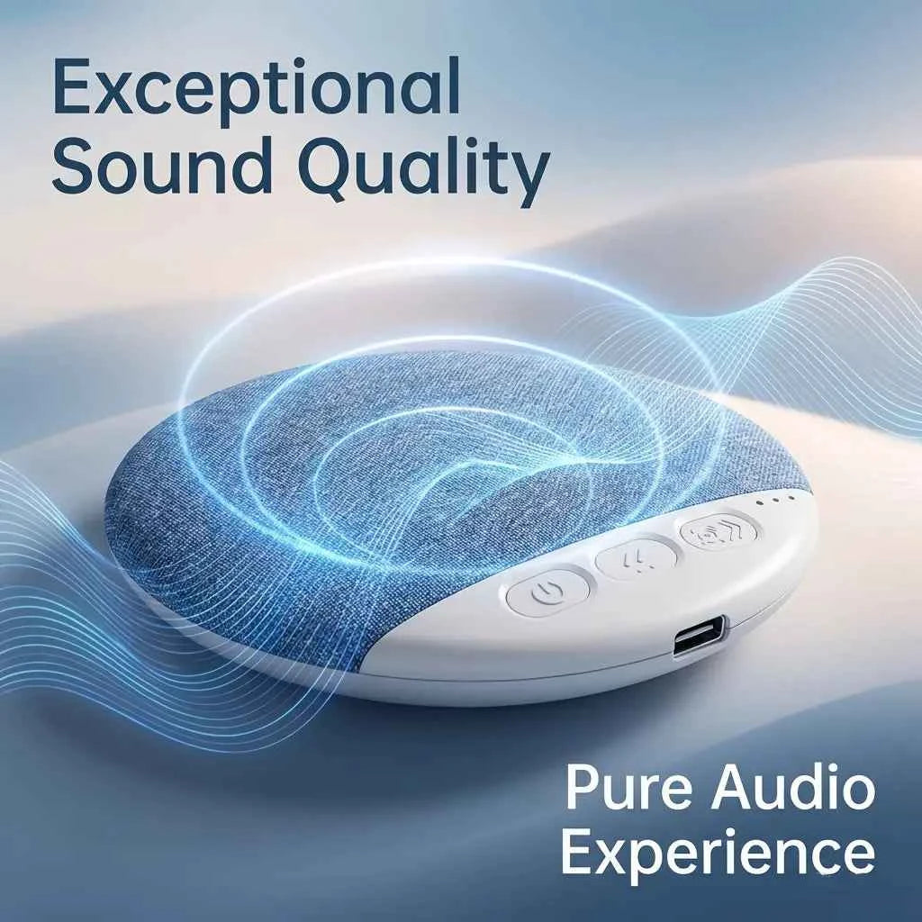 😴 Bluetooth Pillow Speaker | Bone Conduction Sleep Aid Headphones