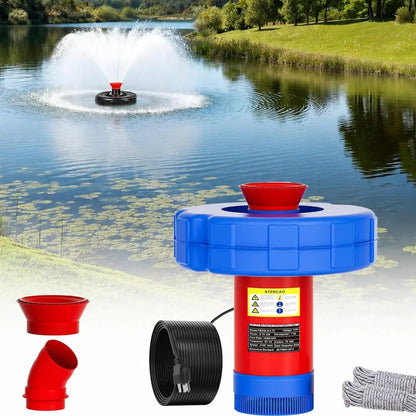 1HP 750W Floating Pond Fountain Aerator, 15000 GPH Pump for Large Ponds & Lakes
