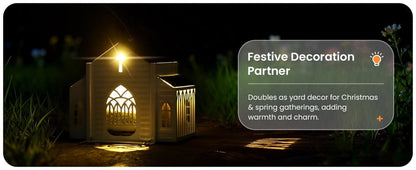🔥Last Day 49% OFF-✝️Church-Shaped Metal Solar Bird Feeder🐦️✨