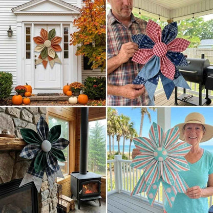 🔥Last Day 45% OFF🔥| 🏵️Upgrade Large Size The Heritage Bloom Wreath & Bow🌸