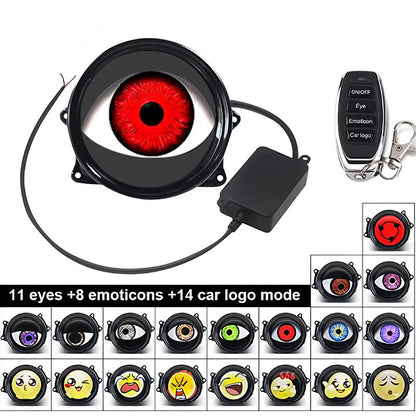 👿 Universal LED "Demon Eye" Car Headlight with Remote-Controlled Dynamic Ambient Lighting