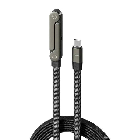 Invisible Holder Charger Cable with Stand, 240w super fast charging 2-in-1 Fast Charging Cord
