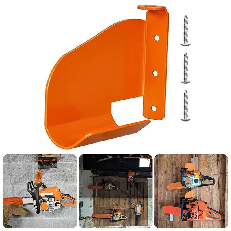 🛠️ Garden Tool Rack & Chainsaw Holder — One Wall, Zero Clutter